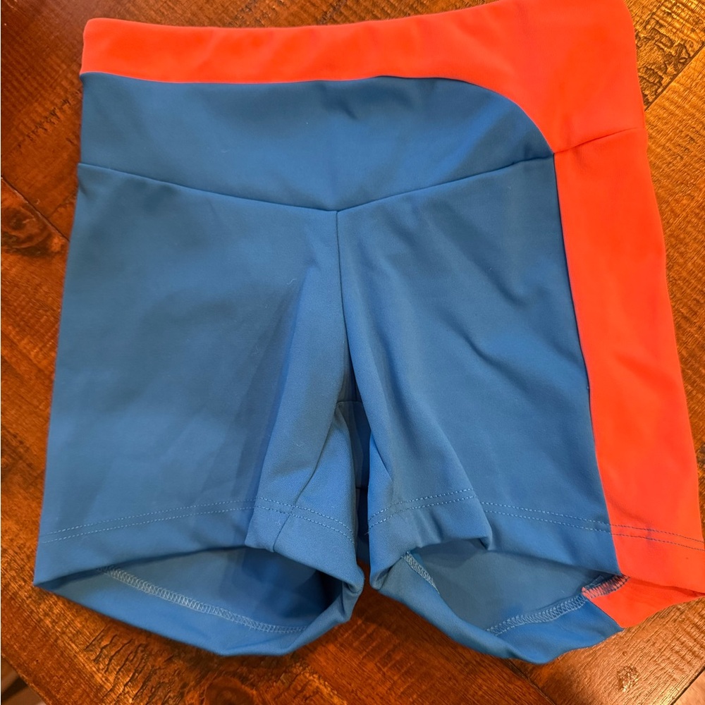 Blue and orange five kids dance Shorts